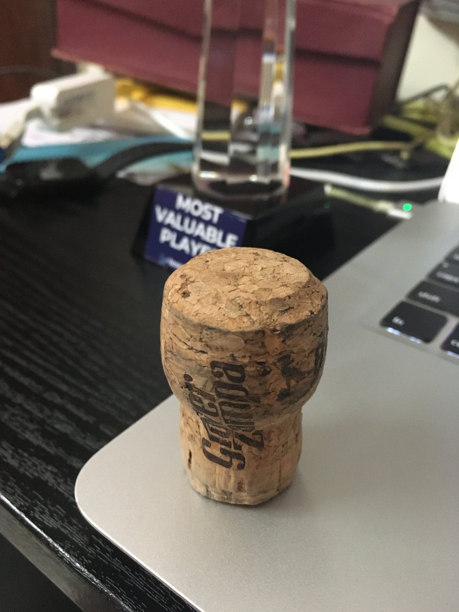 May 2018 turned out to be our biggest month thus far. It was a big one for  @leverageedu, but for me too. Saved the champagne cork from that day - my first ever & at the company. (PS - I like my whiskey neat & on the rocks now)