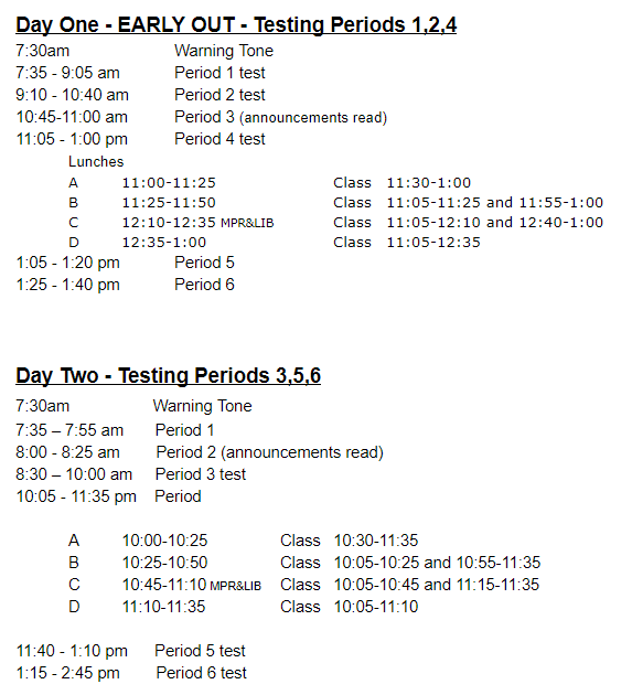 LCHSTitans's tweet photo. Happy Finals Week, Titans!  Here is the finals bell schedule, some study tips, and a positive affirmation to guide your studying. You got this! #ExcellenceLC https://t.co/PJ44lICNQM