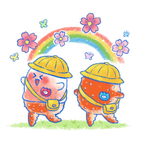 Oniniworld's tweet photo. 11月16日🌼#幼稚園記念日 🦀🌸🌈✨
日本で初めて幼稚園ができた日なんだって🦀💖
カニ爪ちゃんはブランコでよく遊んでたんだよぉ〜✨✨

#蟹 #カニ爪 #カニ爪ちゃん #殻爪ちゃん
#ゆるキャラ #かわいい #可愛い 
#イラスト #イラストレーター
#今日は何の日 #今日は何の日シリーズ 
#幼稚園 #懐かしい https://t.co/M81PErAoRh
