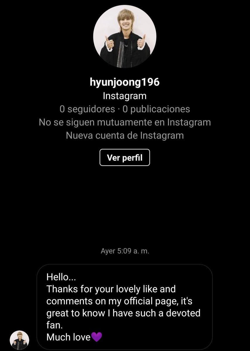 SLl_Henecia's tweet photo. Uno más??Ahorita no joven, tengo 3 Hyun Joong falsos más que aún no les bloquean sus cuentas, por lo menos el tercero me recomienda que me lave los manitos para que me cuide del covid :v
#Hencia me ayudan a reportar cuentas en IG?? Por más que reporto no les eliminan https://t.co/m4R80aUlHU