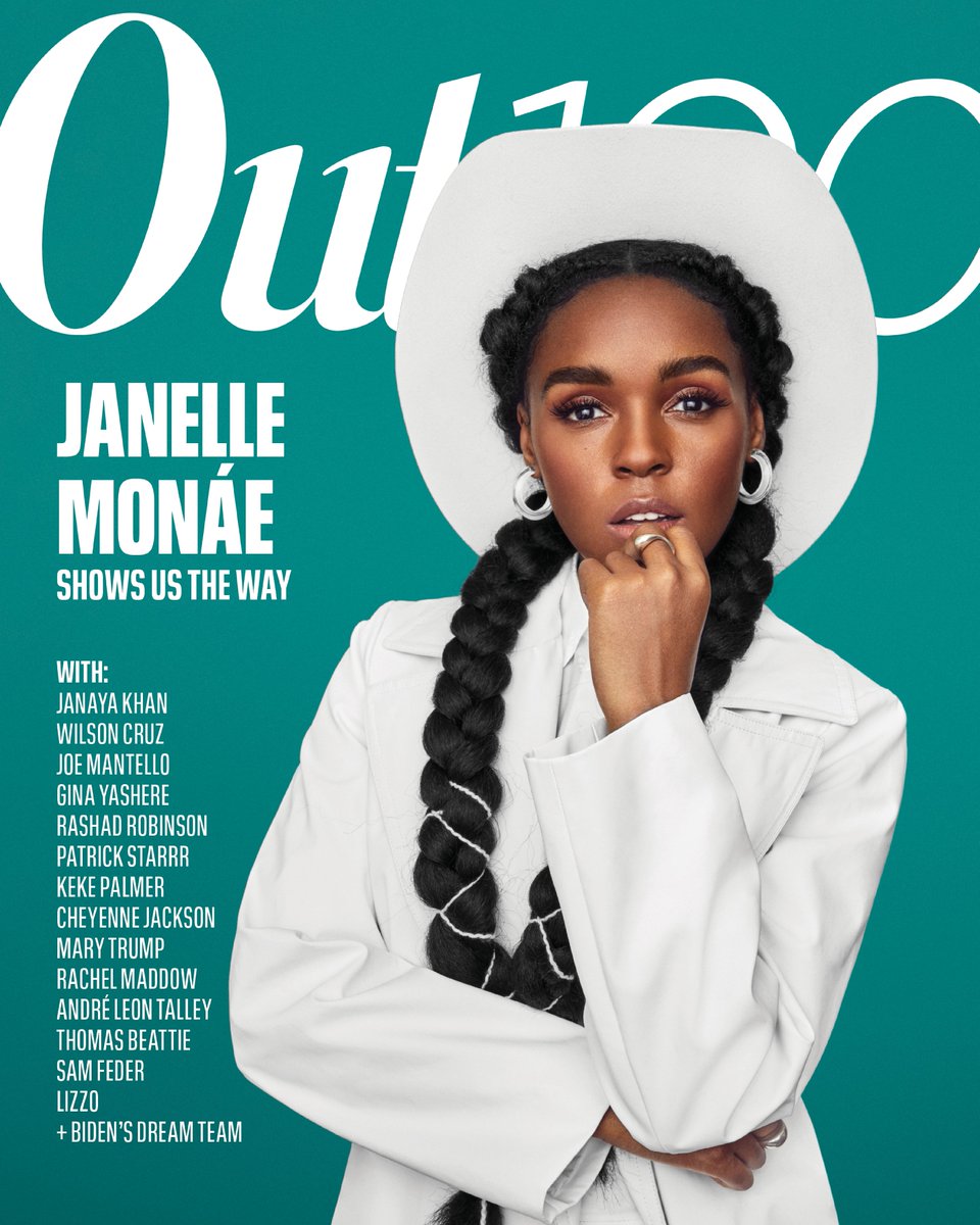 Lead on! For the first cover reveal of the 2020 #Out100 it's <a href="/JanelleMonae/">Janelle Monáe👽🚆🤖🚀🪐</a>. In a year where so many artists had projects sidelined, the star seems to be everywhere at once, and she does it all while bring her full self as a queer Black woman into the room. bit.ly/MonaexOut