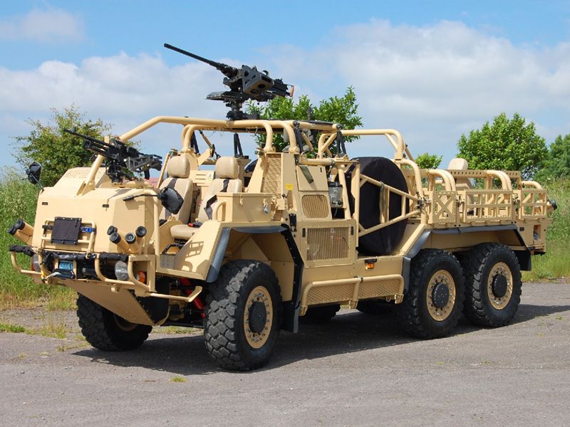 Then there's Supacat with its excellent HMT platform. This is already in service in both 4x4 and 6x6 flavours. It is also extremely modular.