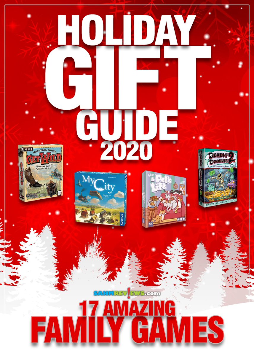 SahmReviews's tweet photo. It's only natural that our first #giftguide this year would include FAMILY GAMES! We've included 17 #boardgames released in 2020 that will bring families together. Which are your favorites? Go here to see the complete list: https://t.co/ScI2xjF2Iz https://t.co/n89Fjq6px3