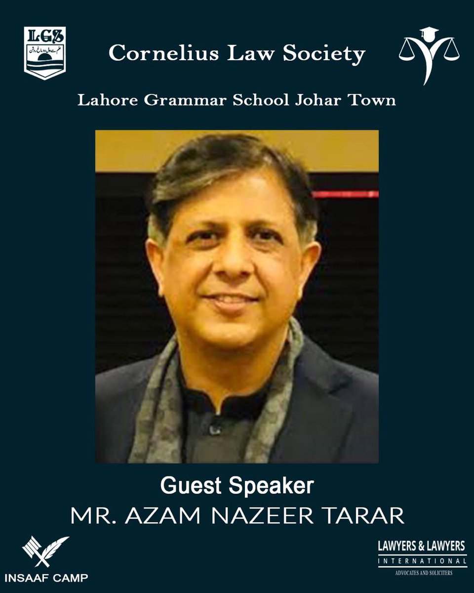 InsaafCamp's tweet photo. The recently held LGS JT Online #Law #Moot 2020 featured Mr. Azam Nazeer Tarar and Mr. Taimur Malik as guest speakers. They graciously took out time from their busy routine to speak with the moot participants and share their experiences. https://t.co/pOa5Om74Rb