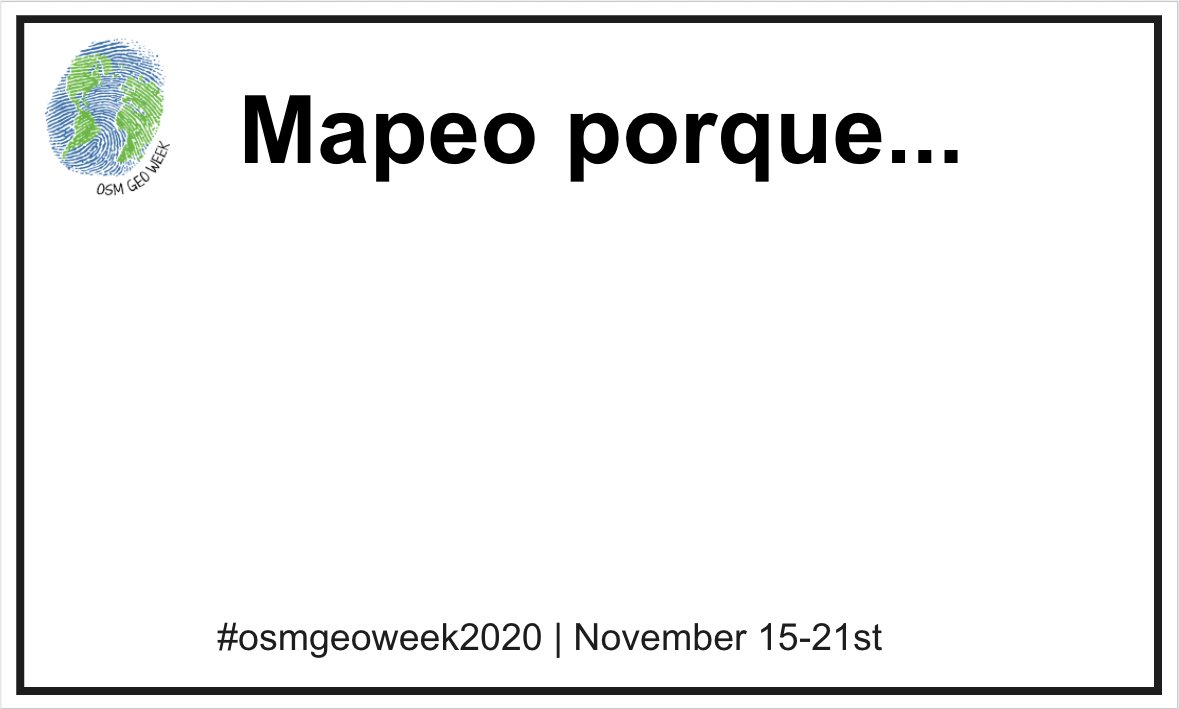 youthmappers's tweet image. Here are a few of the templates ⬇️
#OSMGeoWeek2020 #YouthMappers