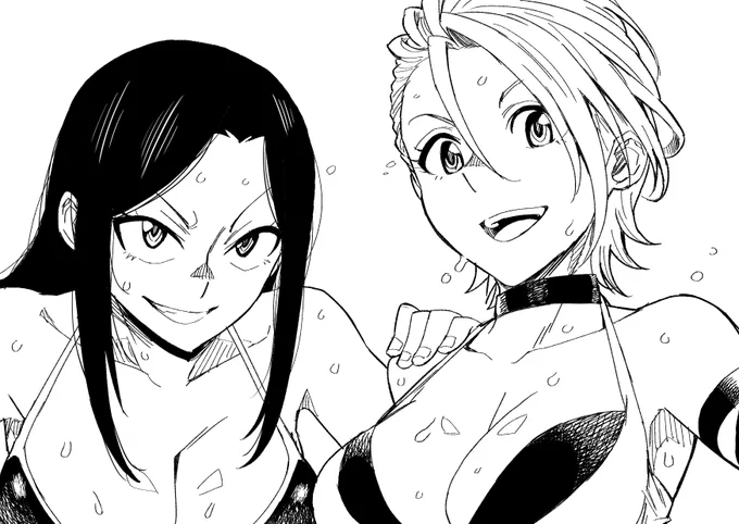一旦モノクロで仕上げた絵に色塗ったやつだから線画とは微妙に違うかもしれないけど
#皆さん線画と塗った後を見せてください 