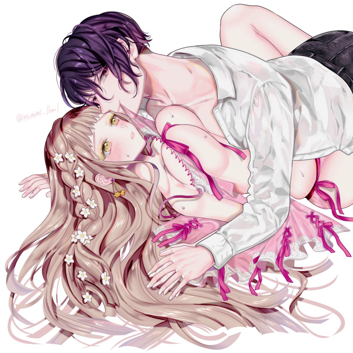 線画やばすぎる自覚あるので、線画チェックがある時は仕上がりをイメージした簡単な線をつけ足して出してます…
#皆さん線画と塗った後を見せてください 