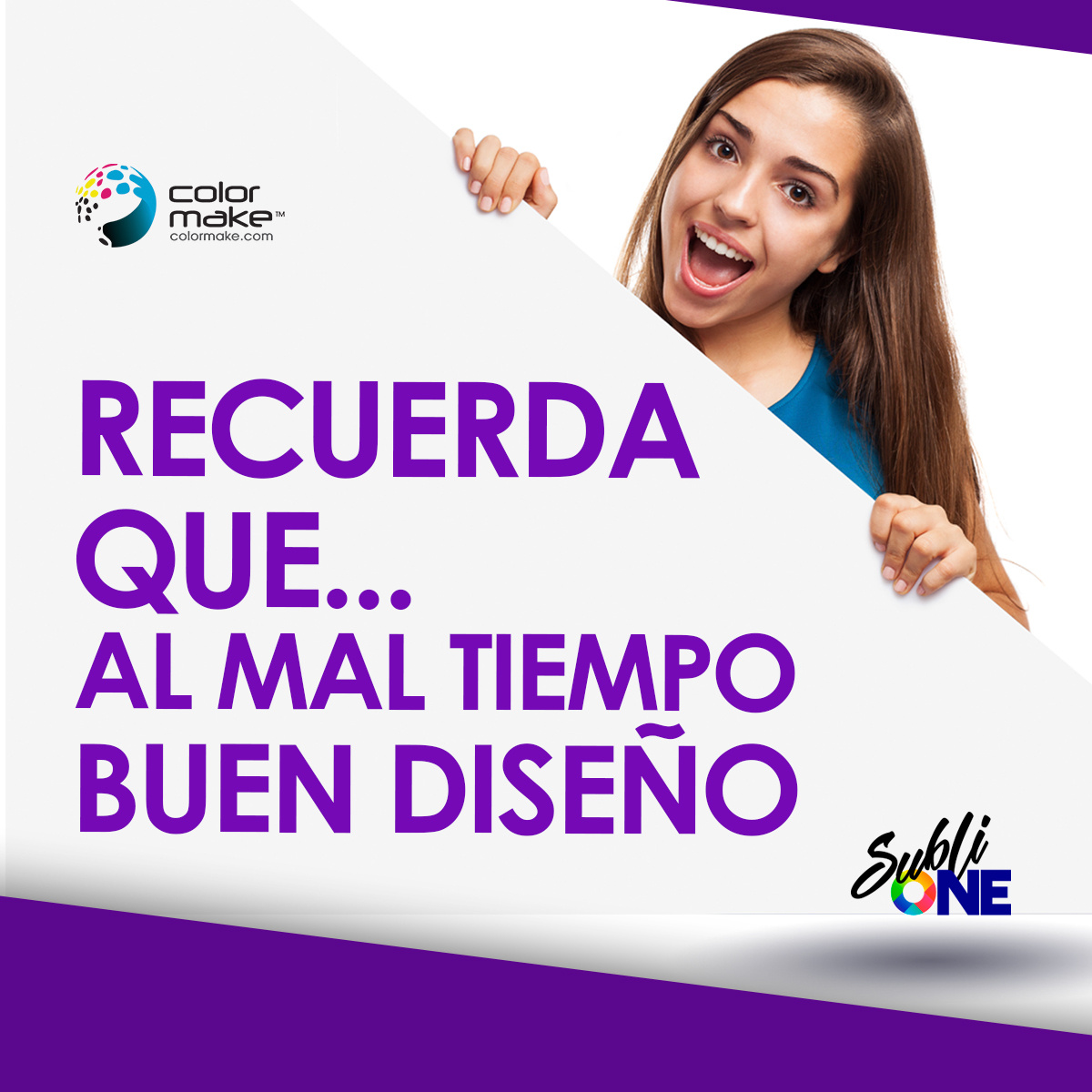 sublione's tweet photo. 🔴 RECUERDA QUE... AL MAL TIEMPO BUEN DISEÑO🤗
.
.
.
.
#SubliOne #Sublimación
🔹 Mercado Libre https://t.co/k9UJ8eqwuM
🔹 WhatsApp de Ventas > https://t.co/NPZRZWzVya
🔹Facebook / Google+ / Twitter >> sublione@yahoo.com https://t.co/XGu9zltVzt