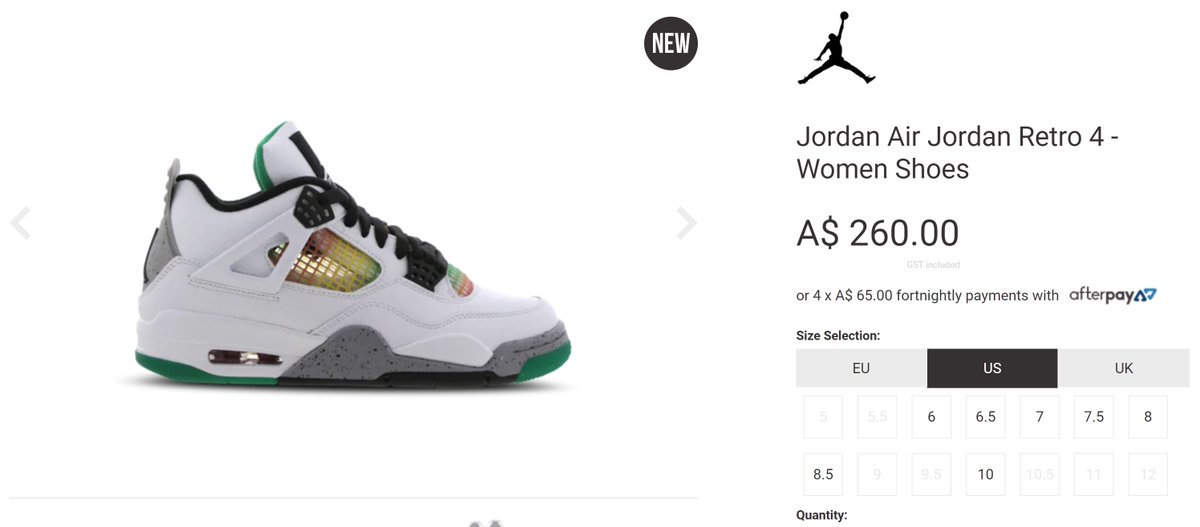 jordan 4 au
