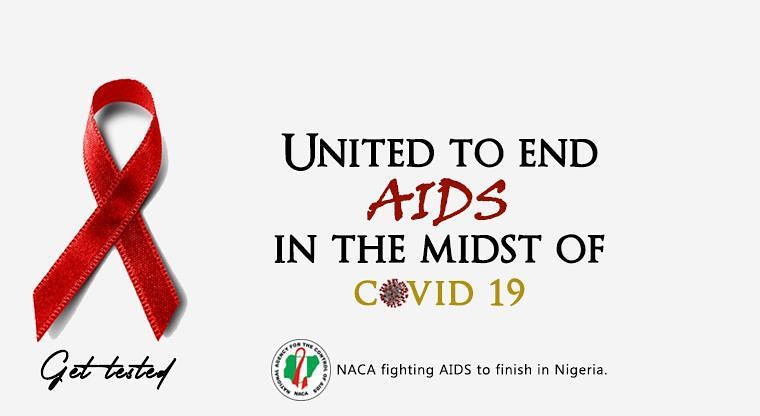 NACANigeria's tweet photo. UNITED TO END AIDS IN THE MIDST OF COVID-19 PANDEMIC 
#UnitedAgainstAIDS 
#WearARed #Wad2020 https://t.co/zlaJlU5VZc