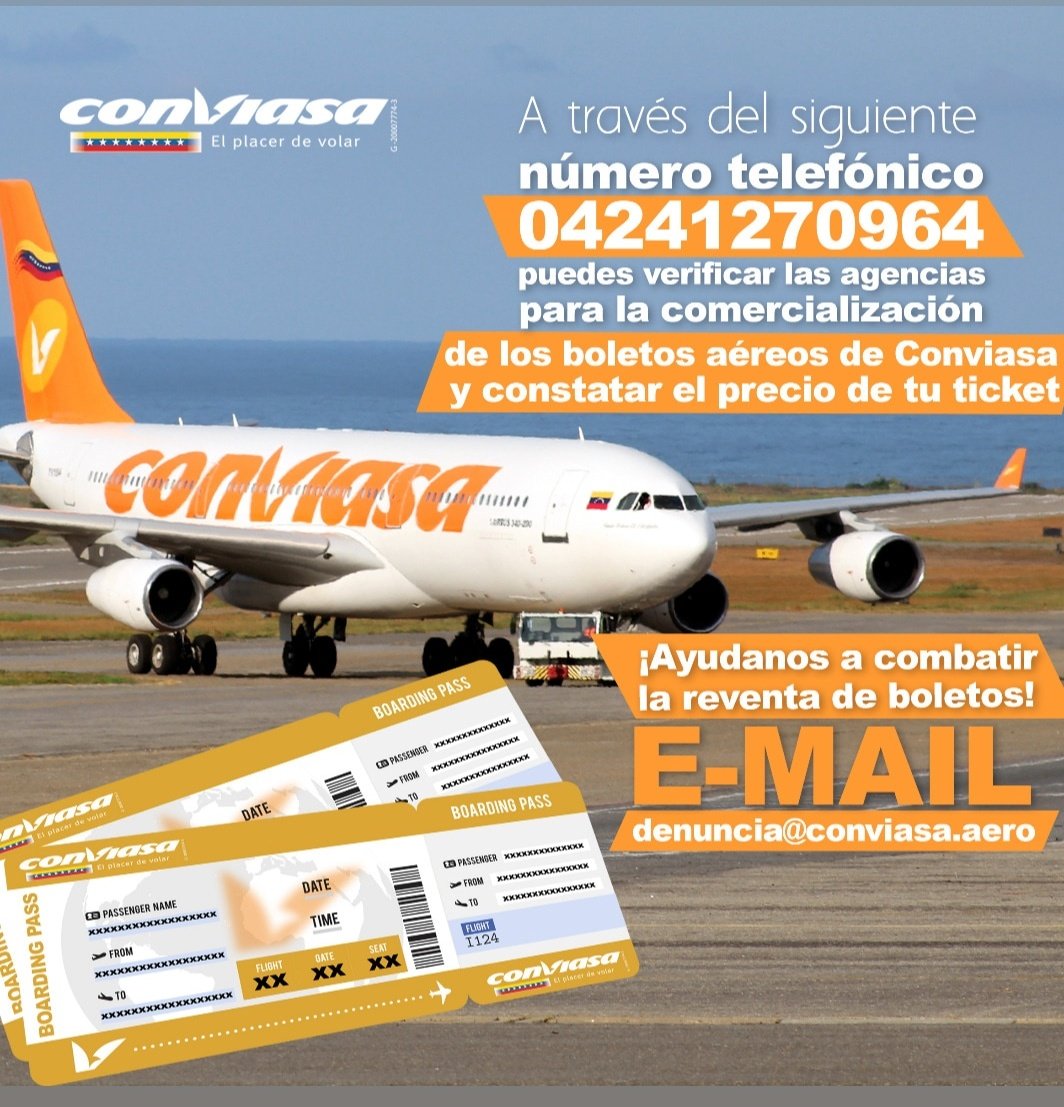 تويتر \\ Línea Aérea Conviasa على تويتر: \