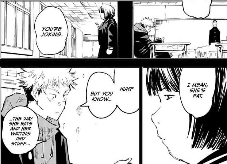 Yuji did met Yuko, his old classmate, and recognized her easily despite of her new appearance. THIS is what made me like Yuji's character more. On Yuko's flashback, Yuji was easily honest to describe his real preference. He looks more on the personality rather than appearance.