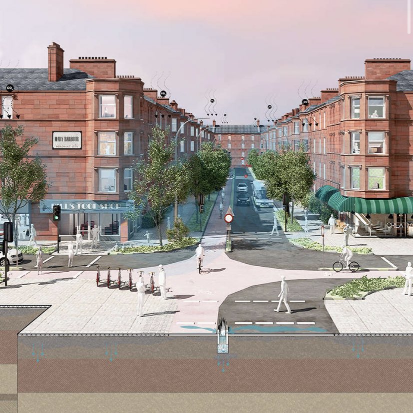 Covid-19 has reshaped urban landscapes, while the climate crisis intensifies. As the COP26 host city, Glasgow can lead the way with a green recovery.  @Cmmonwealth and  @Groundlab_ltd have made beautiful illustrations visualising a Green New Deal Glasgow. https://bit.ly/2ILtpOI&nbsp;