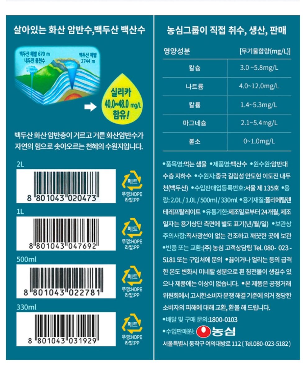 Jenama Nongshim, Baeksansu. Hmm, pun takde collagen jugak. Cuma dia tulis, air dan kandungan mineral.