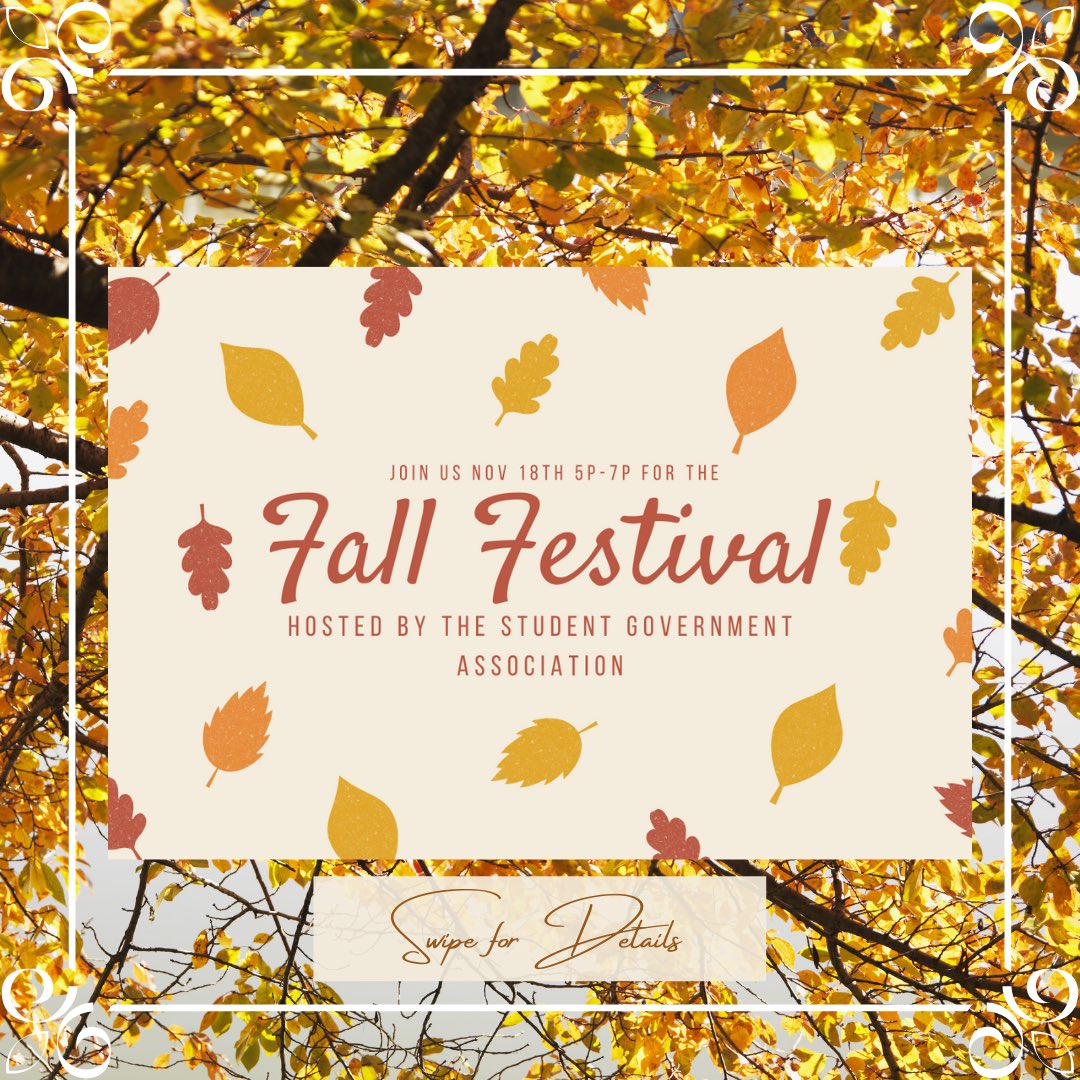 DuqSGA's tweet photo. Join us for our fall festival this Wednesday! Free food, games, and prizes! Go Dukes! https://t.co/fahAhRqniW