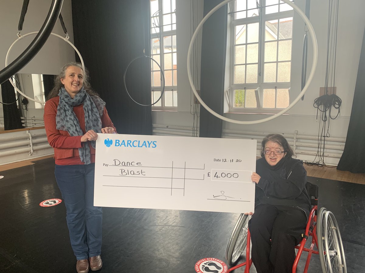 Thank you Monmouthshire Housing, £4,000 towards making our Aerial classes accessible to all.