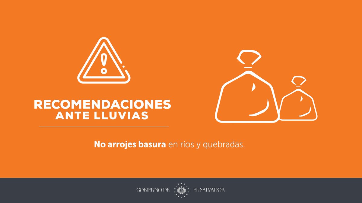 PROCIVILSV's tweet photo. Todos somos responsables de evitar inundaciones durante las tormentas. https://t.co/sJp9YqcCgU