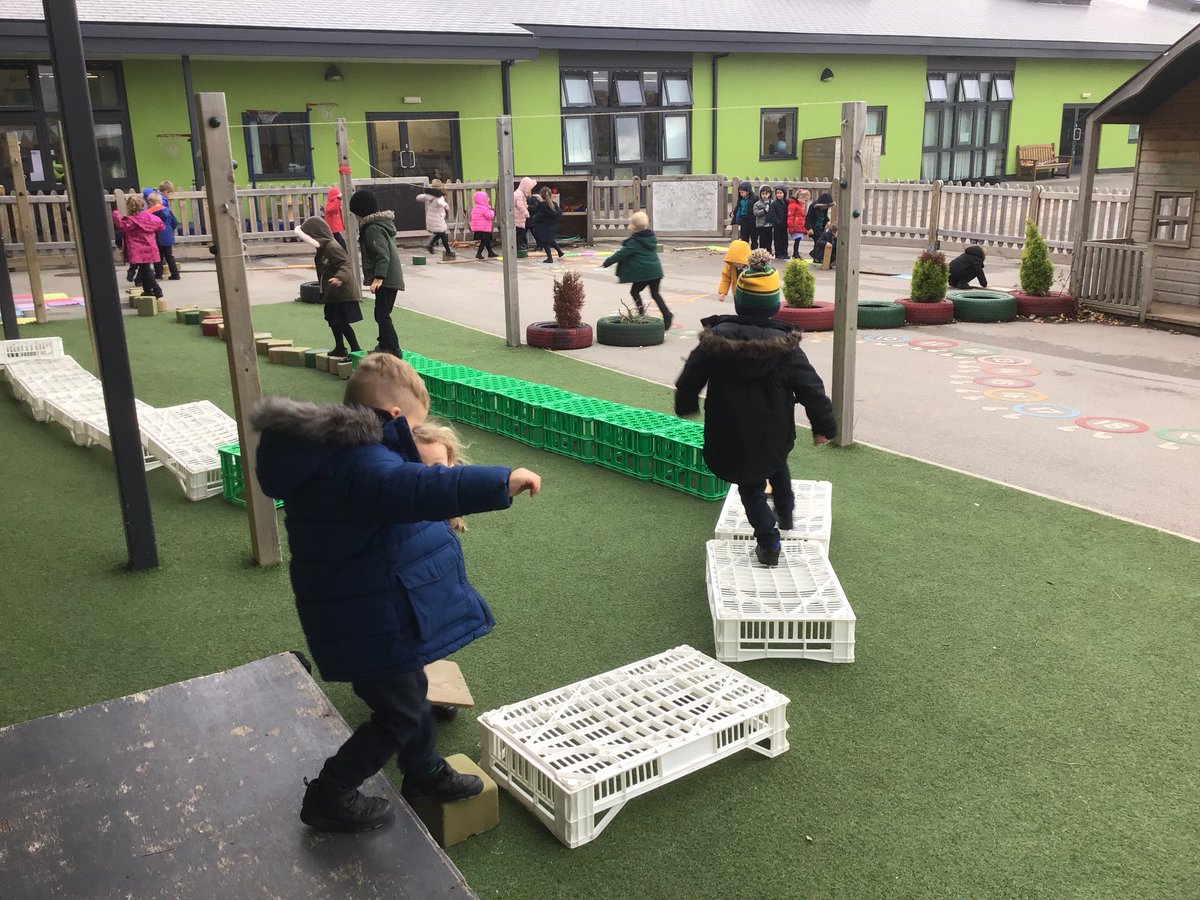 staynorHprimary's tweet photo. “If you touch the ground you’ve got to go back to the beginning!”- J. 
Excellent team work from Team Nidd &amp; Swale this afternoon🌟 @eboractrust #eyfs #outdoor #learning #physicaldevelopmemt https://t.co/OvfrqRqDME