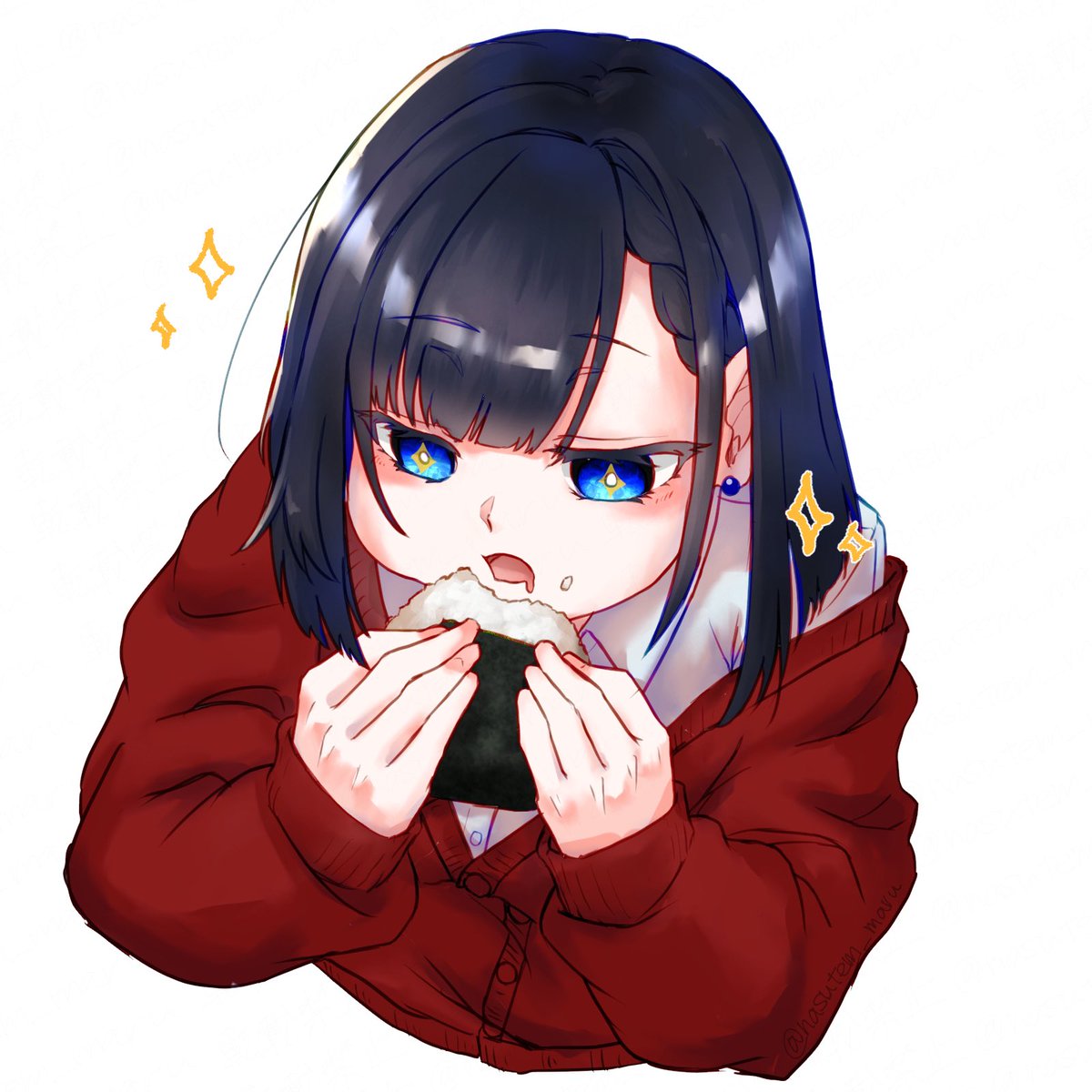アイコンのうちの子
#皆さん線画と塗った後を見せてください 