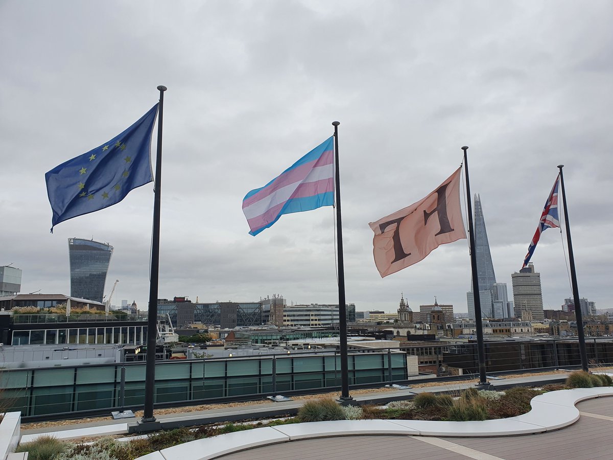 lifeatFT's tweet image. The @FT proudly raises the Trans Pride flag at FT HQ in London to mark #TransAwarenessWeek.
#proudft #TransAwarenessWeek2020 #workingtogether
