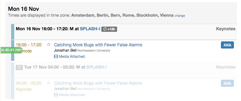 ECOOPconf's tweet photo. Don’t miss the #keynote by @_jon_bell_, recipient of the Dahl Nygaard Junior prize, which is coming up in only a few hours! #ecoop20 #splash20 @splashcon #ama
➡️ https://t.co/6S9CsDCG4O https://t.co/9kMBEQNjrZ