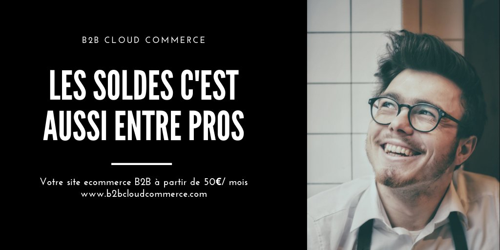 SolidPepper's tweet image. Les soldes c'est aussi entre pros💪Pensez y !!
Votre site e-commerce BtoB dès 50€/mois tout inclus
b2bcloudcommerce.com  
#Soldes2019 #ecommerce #Industrie