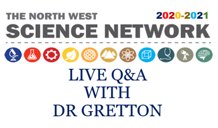 NorthWestScien's tweet image. Dr Gretton's Q&amp;amp;A is today!

Dr Gretton will be following up her talk on Astrobiology and Natural Sciences (available at youtu.be/XYIBZXX7zDA) with a Q&amp;amp;A at 5pm today. Don't forget to submit your questions via Slido (sli.do) using the event code NWSNastro🛸
