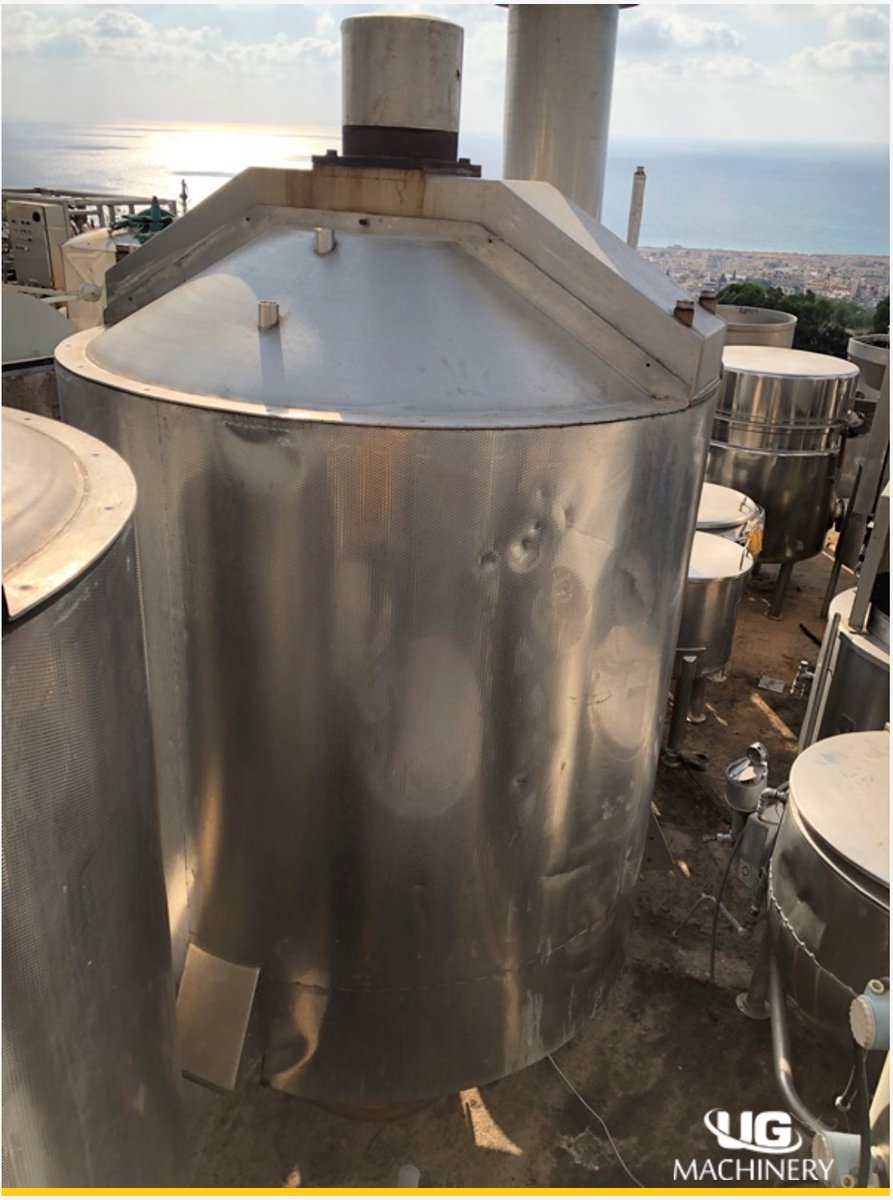 UGMachinery's tweet photo. Stainless Steel #Chocolate Liquefier #Tank:
·      Capacity: 2 Tons. 
·      Outer Dimensions: 150 cm Diameter x 155 cm Straight Side.
·      Inner Dimensions: 134 cm x 148 cm Straight Side.
·      Closed Top. 
Reference Number: NR010A #Processing
https://t.co/J36arsiueT https://t.co/id1tW7Ao2o