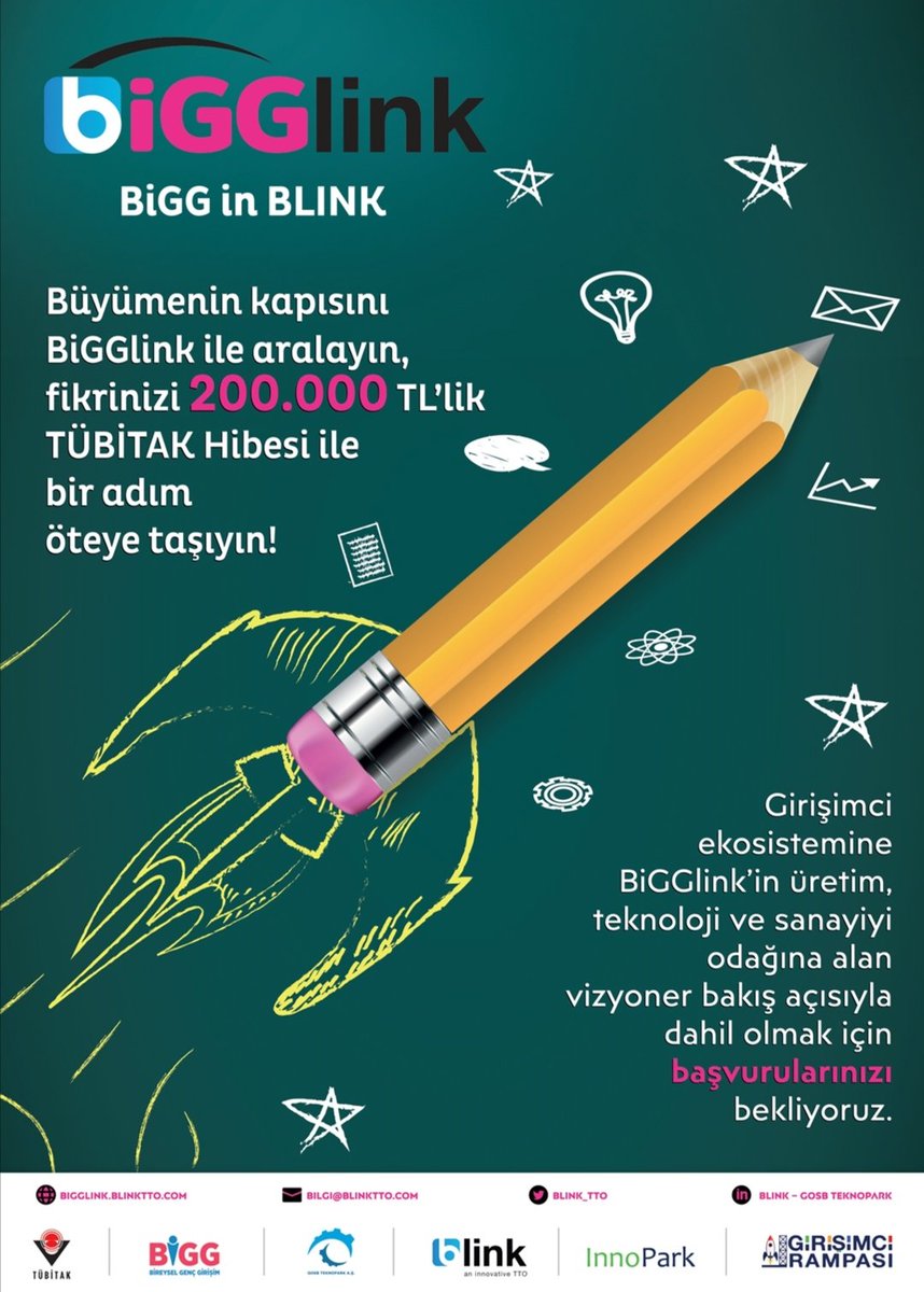 Bu kez uçmaya hazırlanmak için kalemi elimize alıyoruz! TÜBİTAK'tan 200.000₺ Girişimcilik Desteği ile hayallerinize kavuşabilirsiniz 🌠

Detaylı Bilgi için: <a href="/Blink_TTO/">Blink TTO</a>