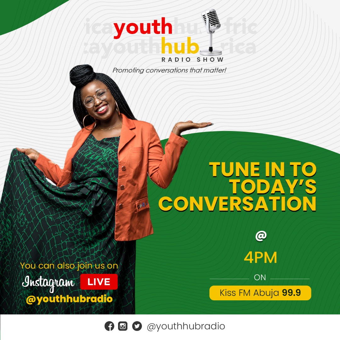 Our call lines 07041001556 are open at 4pm we will be discussing 'Gender-based violence from a survivor's perspective.'
You can't afford to miss this conversation!
Join us on KISS FM Abuja and live on Instagram.

#youthradio