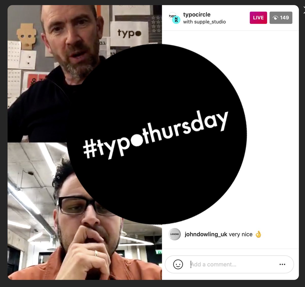 typocircle's tweet photo. You can find the link here to the @andSutherland and @SuppleStudio IG conversation that covers everything from running a design studio to having fun doing it! https://t.co/l9CjgrffrA #smallagencythinking #typothursday #design https://t.co/1XEMxzuAhr