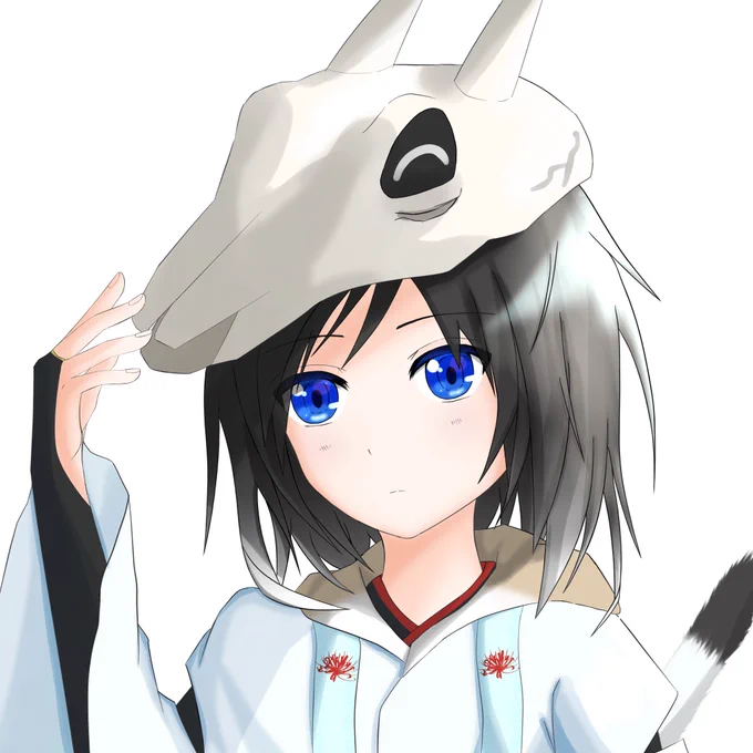 とりあえずマイキャラということで0から物を生み出すのってすごく難しいんだなぁと。少々オコジョを取り入れました!#創作 #オリジナル 