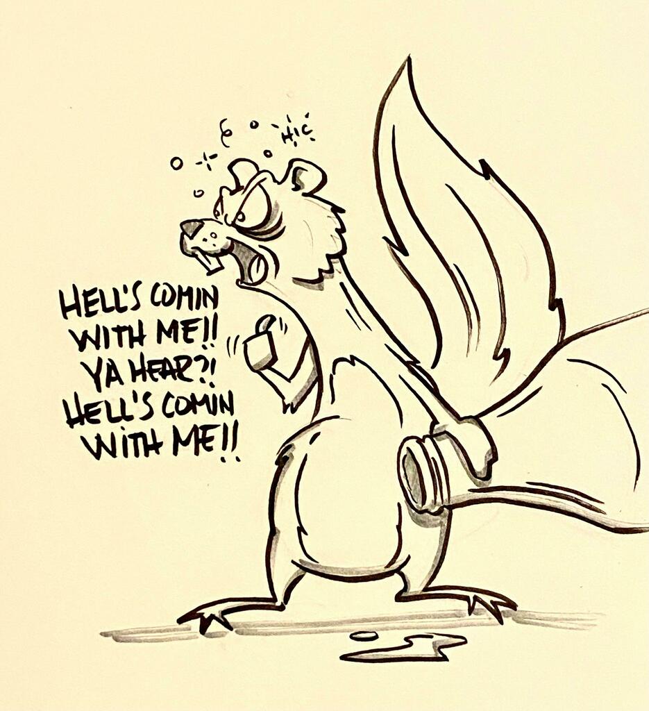 Spaffel1's tweet photo. Drunken wildlife reciting movie quotes. #funny #lol https://t.co/KbfsHC5O0S