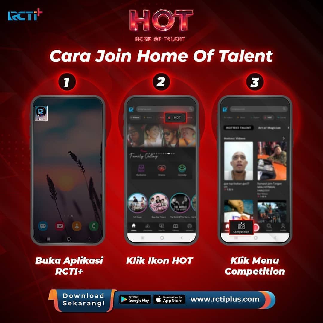 RCTIPlus's tweet photo. Yuk daftarkan dan upload videomu sekarang di aplikasi RCTI+. Pastikan kamu juga vote peserta idola kamu agar menjadi pemenang di Home Of Talent RCTI+
Geser ke samping untuk tutorial join ya!
#HomeOfTalentRCTIPlus #HOTMove #RCTIPlusAda #BikeforLyfe https://t.co/VbAi2WHydR