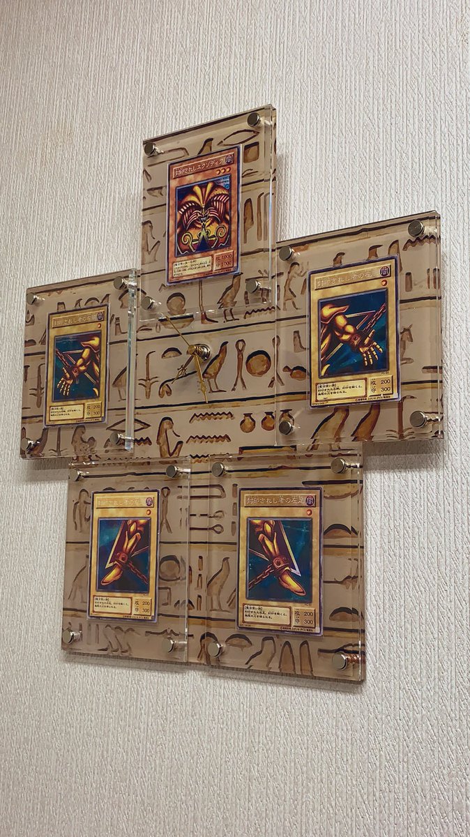 エクゾディア専用カードディスプレイ制作しました😆 ✨圧倒的な存在感