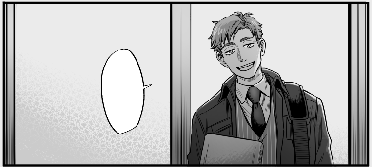 動画で爽やかに踊っているこの人は漫画で今、顧客を脅してますね。 