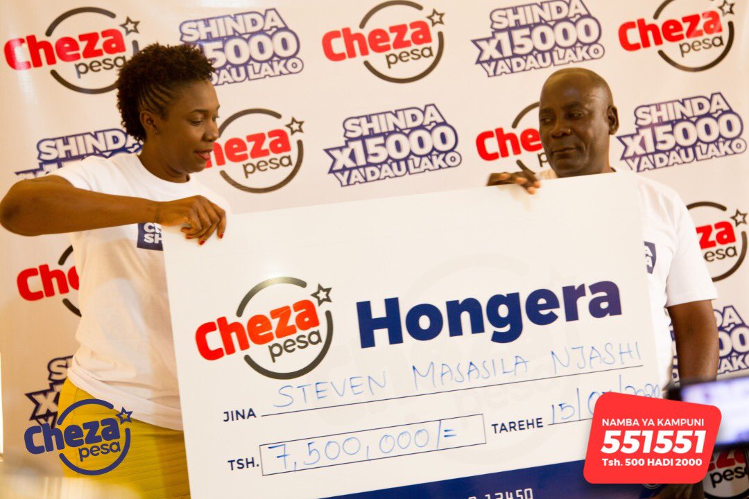 chezapesatz's tweet photo. Hawa ni baadhi ya watu ambao kwa sh 500 tu walioicheza walibahatika kushinda Mamilioni ndani ya dk2 tu ambayo yalienda kubadilisha maisha yao.

Wewe pia unaweza kuwa kwenye orodha hii , cheza sasa ushinde M7.5 ndani ya dk2 tu.

Kamp No; 551551
Kumb No; Weka No 5
Mf; 45627 SHINDA https://t.co/r5Mg3fiCqi