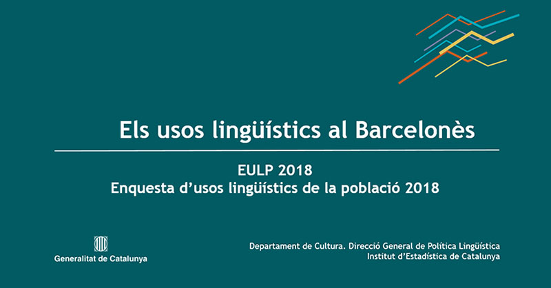 llenguacatalana's tweet photo. Presentem els resultats de l’#EULP2018 al Barcelonès:

📆 20 de novembre
🕙 10 h
👉 https://t.co/dJggAOW94C

https://t.co/WDZI8uHXnP

#usoslingüístics #català @EsterFranquesaB @cultura_cat
@idescat https://t.co/FH7WqKA5GO