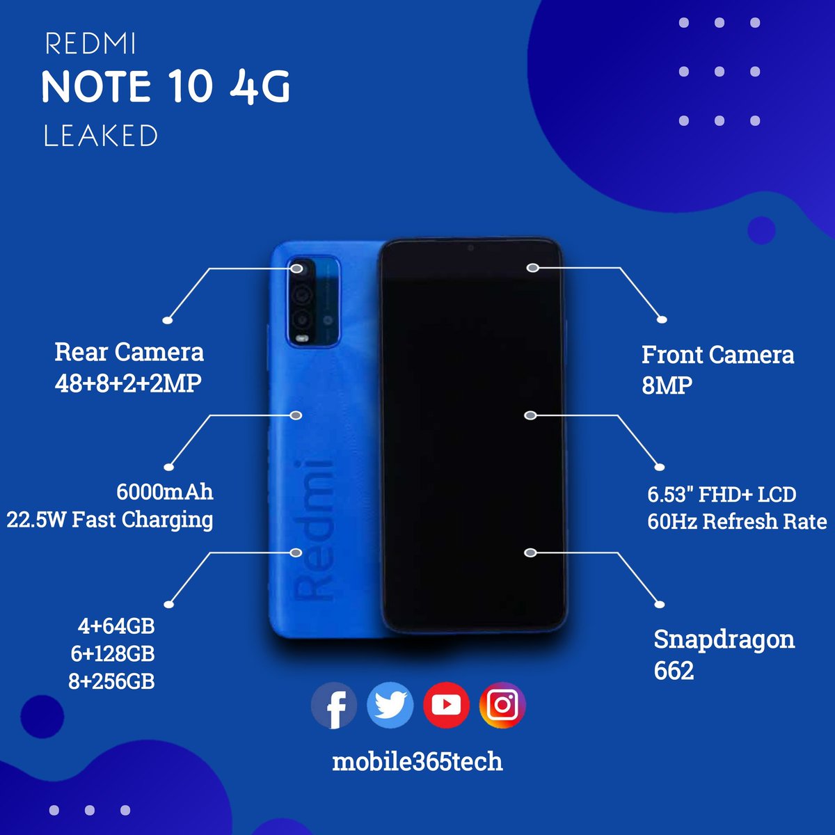 mobile365tech's tweet photo. Redmi Note 10 4G is recently listed in 3C certification site &amp; TENNA listing site. According to the leaks the phone will be the downgraded version of redmi note 9... What do you say?

Follow @mobile365tech for more updates

 #redmi #redminote #redminote10 #note10 #mobile365tech https://t.co/Btk1DVPyCJ