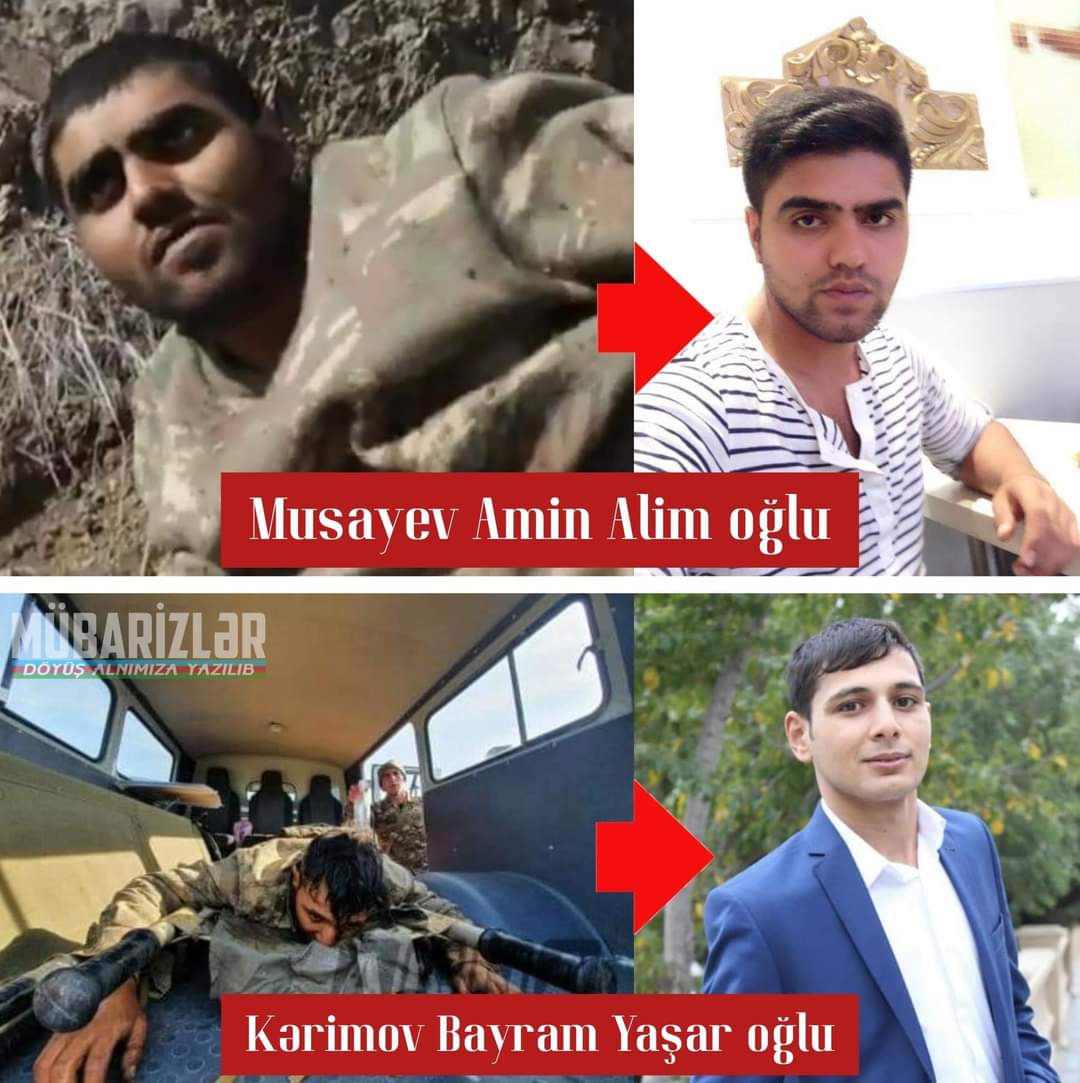 These are our captured soldiers.  We can not hear from them.  And we are very worried about them.  We want them returned as soon as possible.  Don't keep quiet about it.  Do not allow them to be injured or tortured.
#AzerbaijaniSoldier
<a href="/BBCWorld/">BBC News (World)</a> <a href="/nytimes/">The New York Times</a> <a href="/CNN/">CNN</a> <a href="/UNHumanRights/">UN Human Rights</a>