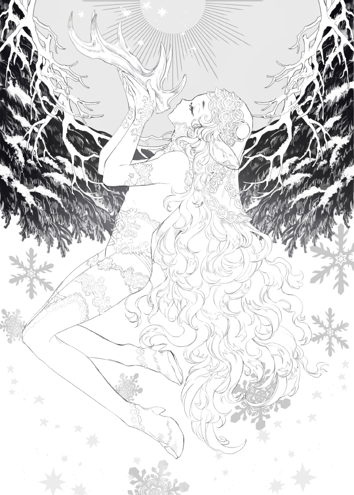 #皆さん線画と塗った後を見せてください 
オリジナルの方上げてみます? 