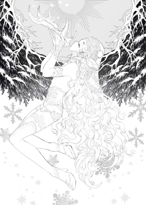 #皆さん線画と塗った後を見せてください 
オリジナルの方上げてみます? 