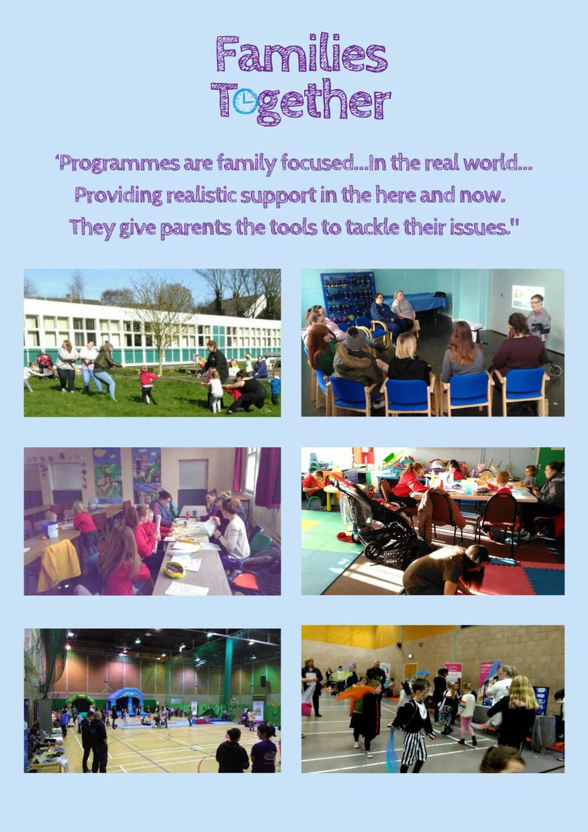 The Families Together Project will be ending after an incredible five years working within schools in Antrim &amp; Strabane. We're so delighted to have been a part of this fantastic project &amp; are so grateful to everyone involved. 💜