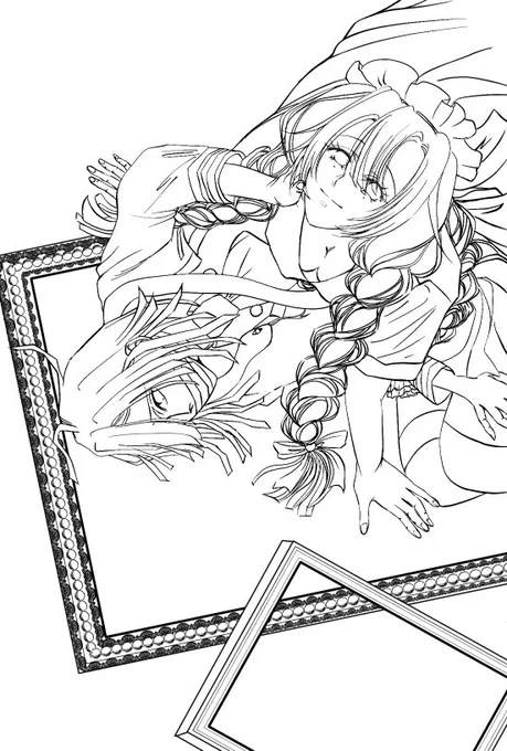 思ってたよりも全然イラストが無かった?

 #皆さん線画と塗った後を見せてください 