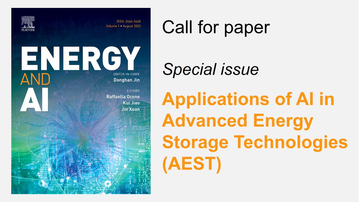 ENERGYandAI's tweet photo. Our special issue on Application of #AI in Advanced Energy Storage Technologies is open for submission! Meet our amazing international guest editors at https://t.co/sxILJJ31Td https://t.co/b3P5oKGK6w