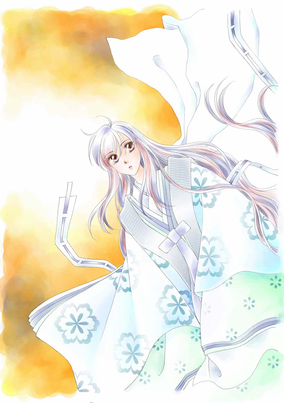 山内直実 皆さん線画と塗った後を見せてください なんて素敵にジャパネスク人妻編 の線画は 下書きを鉛筆でトレスして清書し デジタルで彩色 おちくぼ の線画は 細めの筆ペンで描いてデジタルで濃さ