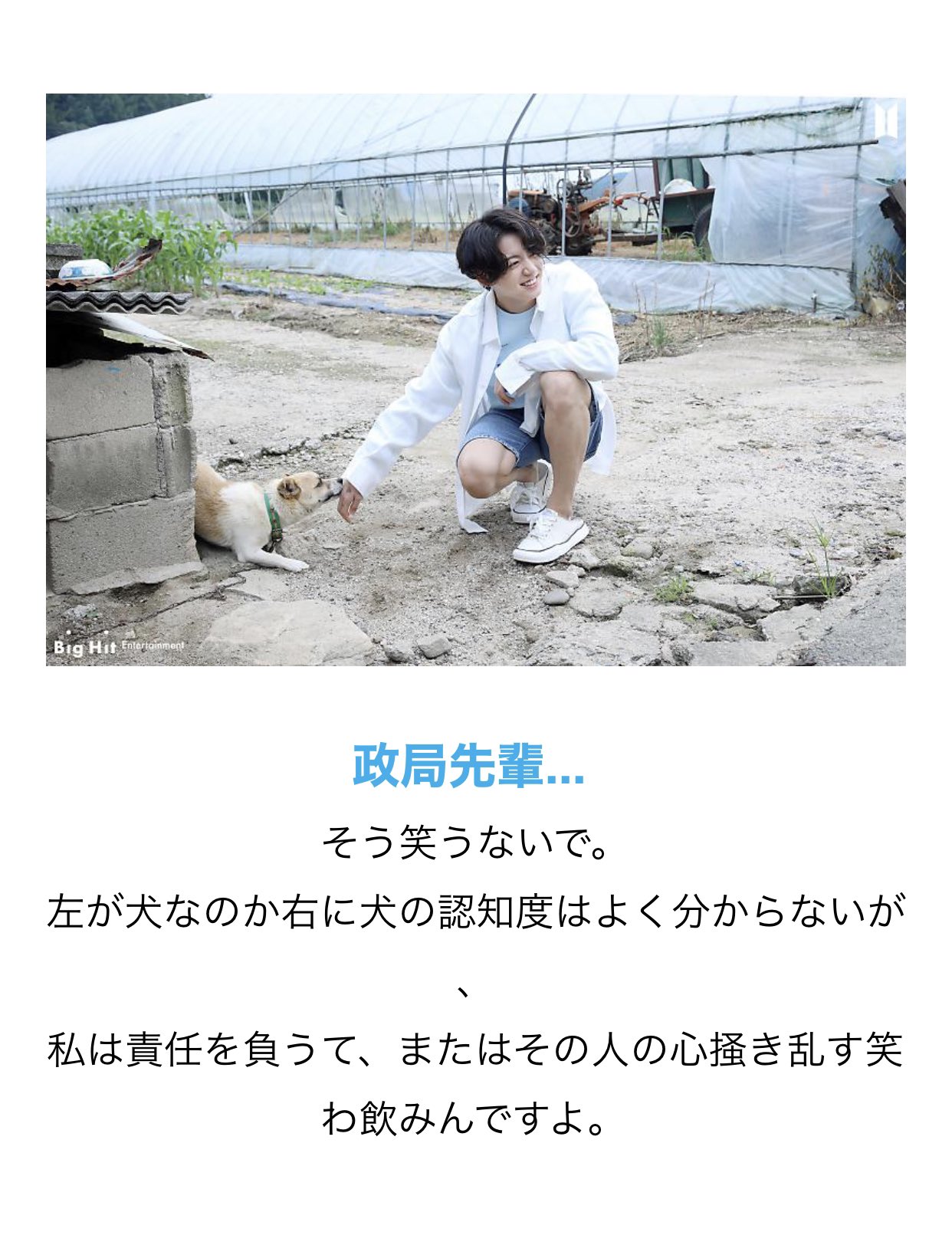 Puo Al Twitter 私は責任を負うて 人の心を掻き乱すなんて もはやこれは一昔前の犬さんとグクさんの恋物語をポエムにした一文では T Co Ius4nfiind Twitter