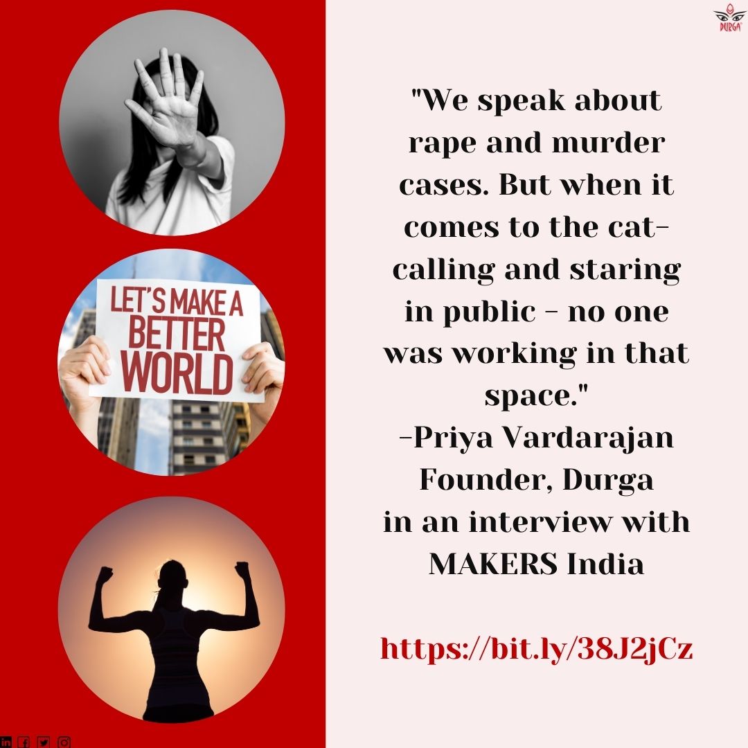 DurgaIndia1's tweet photo. Women can serve as powerful Ambassadors of Change.
Priya Vardarajan, Founder, Durga on how change begins with the self in an exclusive interview with Makers India.
https://t.co/bxZ04o1ckh
#durgaindia #BeaDurga #womenempowerment #voiceofawoman #speakup #makenoise #genderissues https://t.co/9t5KcnPZN7