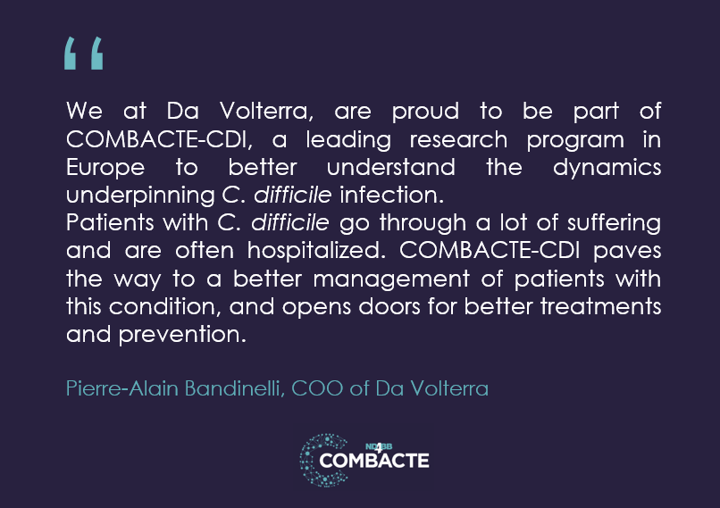 COMBACTE's tweet photo. COMBACTE-CDI's @EFPIA partner @DaVolterra explains why #Cdifficile research is important for patients with this #infection. #CdifficileMonth #CdifficileAwareness #NovemberCdiffAwareness @IMI_JU @cdiffFoundation https://t.co/fjc5vLZ4Dh
