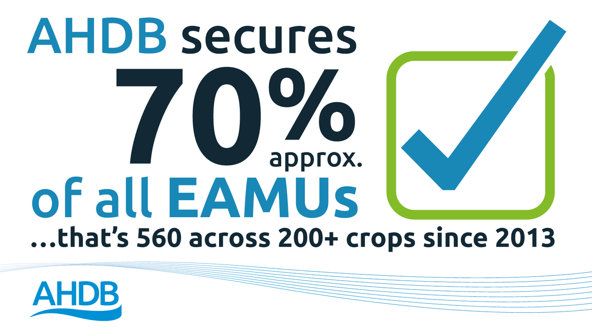 .<a href="/TheAHDB/">AHDB</a> plays a key role in securing the majority of all #EAMUs to ensure you have the best tools at your disposal. We also provide our #growers with regular updates via our monthly #CropProtection News e-mail. To subscribe, visit ow.ly/AVL450CiXL6 #horticulture